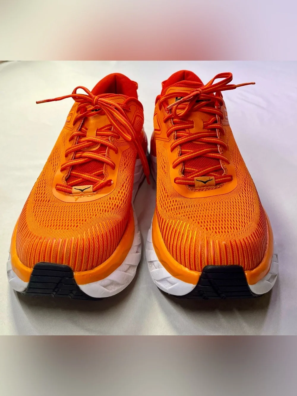Hoka One One Bondi 7 Mens Running Shoes Persimmon Orange - 9.5